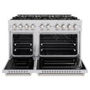 ZLINE 48-Inch 6.7 Cu. Ft. Classic Gas Range with 8 Burner DuoPro™ Cooktop and Dual Ovens in Stainless Steel (PCGR48)