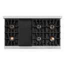 ZLINE 48-Inch 6.7 Cu. Ft. Classic Gas Range with 8 Burner DuoPro™ Cooktop and Dual Ovens in Stainless Steel (PCGR48)