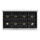ZLINE 48-Inch 6.7 Cu. Ft. Classic Gas Range with 8 Burner DuoPro™ Cooktop and Dual Ovens in Stainless Steel (PCGR48)