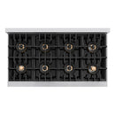 ZLINE Autograph 48-Inch Classic Gas Range with 8 Burner DuoPro™ Cooktop and Dual Ovens with Champagne Bronze Accents (PCGRZ-48-CB)