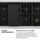 ZLINE 4-Piece Appliance Package - 48-Inch Rangetop, 30” Wall Oven, 36” Refrigerator, and Convertible Wall Mount Hood in Stainless Steel (4KPR-RTRH48-AWS)