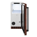 ZLINE 15-Inch Touchstone Clear Cube Ice Maker with Drain Pump and Hand Hammered Copper Door (ICCD-HH-15)
