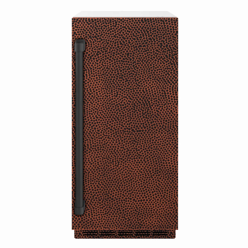 Hammered copper door panel with long handle for ZLINE stainless ice maker