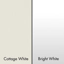 ZLINE 36-Inch Wooden Wall Mount Range Hood in Rustic Shiplap Bright White Finish with Stainless Steel Accents (365WW-36)