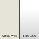 ZLINE 30-Inch Wooden Wall Mount Range Hood in Rustic Shiplap Bright White Finish with Stainless Steel Accents (365WW-30)