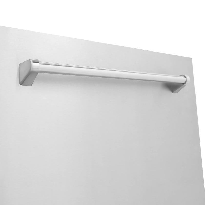 ZLINE 5-Piece Appliance Package - 36-Inch Dual Fuel Range, Hood, Refrigerator, Dishwasher, and Microwave Drawer in Stainless Steel