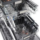 ZLINE 4-Piece Appliance Package - 48-Inch Gas Range, Hood, Refrigerator, and Dishwasher in Stainless Steel