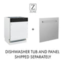 ZLINE 3-Piece Appliance Package - 30-Inch Legacy Autograph Dual Fuel Range, 36-Inch French Door Refrigerator with Water Dispenser, Dishwasher, in Stainless Steel with Matte Black Accents