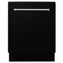 ZLINE 24-Inch Tallac Series 3rd Rack Dishwasher in Black Matte with Stainless Steel Tub, 51dBa (DWV-BLM-24)