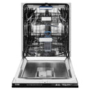 ZLINE 4-Piece Appliance Package - 48-Inch Paramount Dual Fuel Range, Wall Mount Range Hood, 36-Inch French Door Refrigerator, Dishwasher, in Black Stainless Steel
