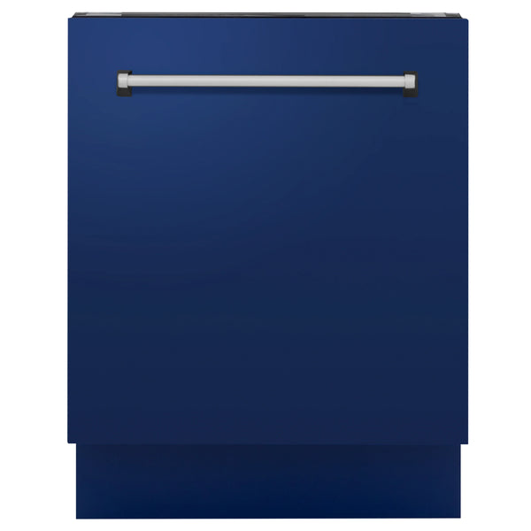 ZLINE 24-Inch Tallac Series 3rd Rack Dishwasher in Blue Gloss with Stainless Steel Tub, 51dBa (DWV-BG-24)