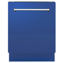 ZLINE 24-Inch Tallac Series 3rd Rack Dishwasher in Blue Matte with Stainless Steel Tub, 51dBa (DWV-BM-24)