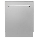 ZLINE 3-Piece Appliance Package - 36-inch Gas Range, Tall Tub Dishwasher & Premium Wall Mount Hood in Satin Stainless Steel (3KP-SGRSRH36-DWV)