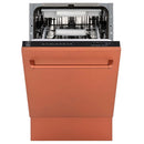 ZLINE 18-Inch Tallac Series 3rd Rack Top Control Dishwasher in Copper with Stainless Steel Tub, 51dBa (DWV-C-18)