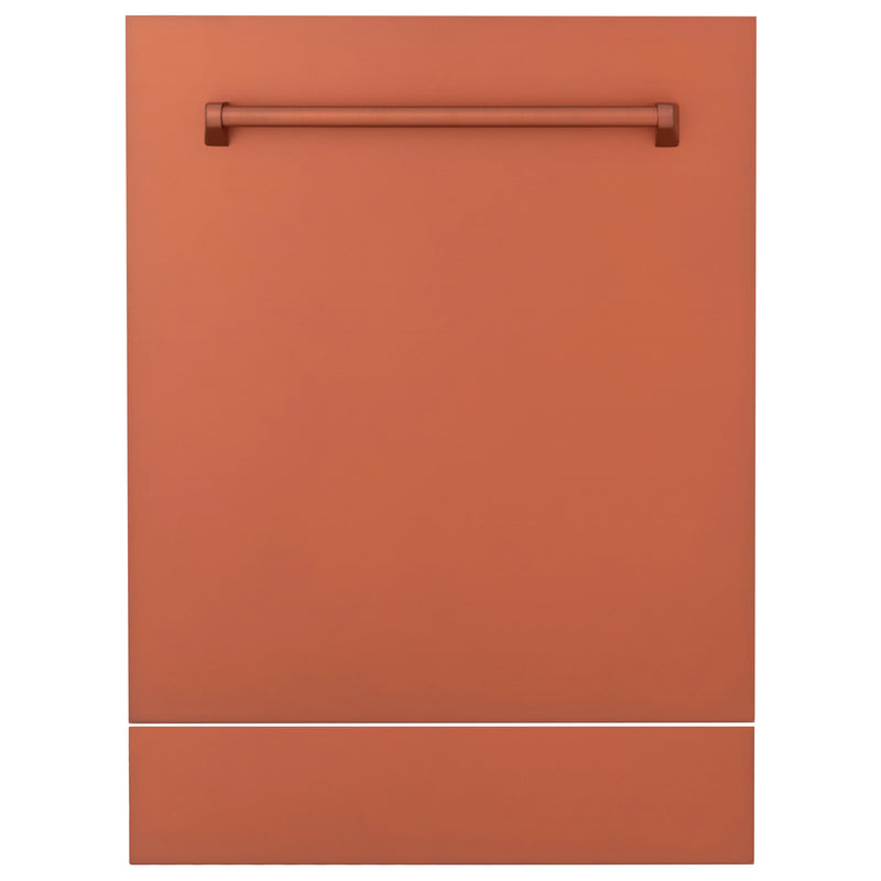 ZLINE 18-Inch Tallac Series 3rd Rack Top Control Dishwasher in Copper with Stainless Steel Tub, 51dBa (DWV-C-18)