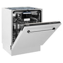 ZLINE 4-Piece Appliance Package - 36-Inch Induction Range, Wall Mount Range Hood, French Door Refrigerator, and Dishwasher in Stainless Steel