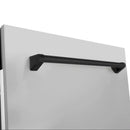 ZLINE 3-Piece Appliance Package - 30-Inch Legacy Autograph Dual Fuel Range, 36-Inch French Door Refrigerator with Water Dispenser, Dishwasher, in Stainless Steel with Matte Black Accents