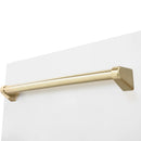 ZLINE Autograph Edition 18-Inch Compact 3rd Rack Top Control Dishwasher in White Matte with Gold Handle, 51dBa (DWVZ-WM-18-G)