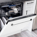 ZLINE 24-Inch Tallac Series 3rd Rack Dishwasher in White Matte with Stainless Steel Tub, 51dBa (DWV-WM-24)