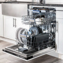 ZLINE 24-Inch Tallac Series 3rd Rack Dishwasher in White Matte with Stainless Steel Tub, 51dBa (DWV-WM-24)