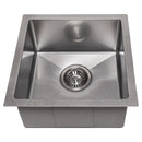 ZLINE 15-Inch Boreal Undermount Single Bowl Fingerprint Resistant Stainless Steel Bar Kitchen Sink (SUS-15S)