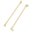 ZLINE 4-Piece Appliance Package - 30-Inch Gas Range, Hood, Refrigerator, and Dishwasher in Stainless Steel with Gold Accents