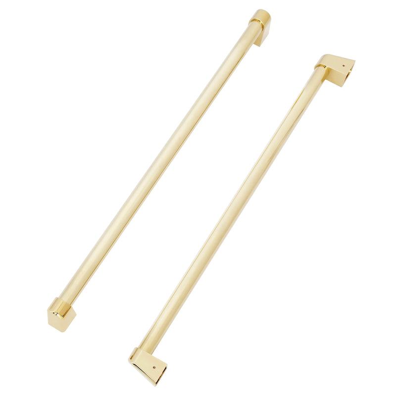 ZLINE 4-Piece Appliance Package - 36-Inch Gas Range, Hood, Refrigerator, and Dishwasher in Stainless Steel with Gold Accents