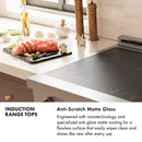 ZLINE Autograph Edition 36 in. Paramount Induction Rangetop with 5 Element Cooktop in Satin Stainless Steel and Champagne Bronze Accents (SINRTSZ-36-CB)