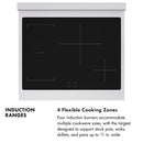 ZLINE 30-Inch, 4.2 Cu. Ft. Paramount Induction Range with 4 Element Cooktop and Electric Convection Oven in Satin Stainless Steel with Polished Gold Accents (SINRSZ-30-G)