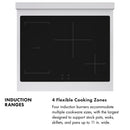 ZLINE 30-Inch, 4.2 Cu. Ft. Paramount Induction Range with 4 Element Cooktop and Electric Convection Oven in Satin Stainless Steel with Champagne Bronze Accents (SINRSZ-30-CB)