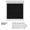ZLINE Autograph Edition 24-Inch 3.2 Cu. Ft. Paramount Induction Range with 3 Element Cooktop and Electric Convection Oven in Satin Stainless Steel with Matte Black Accents (SINRSZ-24-MB)