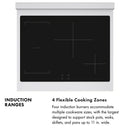 ZLINE 5-Piece Appliance Package - 30-Inch Autograph Induction Range, Wall Mount Range Hood, 36-Inch French Door Refrigerator, Dishwasher, and 30-Inch Microwave Drawer in Stainless Steel with Gold Accents