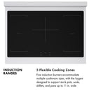 ZLINE Autograph Edition 36-Inch 5.2 Cu. Ft. Paramount Induction Range with 5 Element Cooktop and Electric Convection Oven in Satin Stainless Steel with Matte Black Accents (SINRSZ-36-MB)