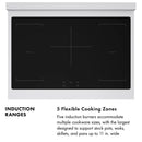 ZLINE Autograph Edition 36-Inch 5.2 Cu. Ft. Paramount Induction Range with 5 Element Cooktop and Electric Convection Oven in Stainless Steel with Black Matte Door and Polished Gold Accents (SINRZ-BLM-36-G)