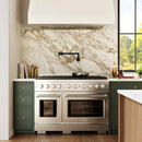 ZLINE 48-Inch 6.7 cu. ft. Paramount Dual Fuel Range with 8 Burner DuoPro™ Cooktop and Dual Ovens in Stainless Steel (PSDR48)