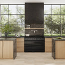ZLINE 48-Inch 6.7 Cu. Ft. Marino Dual Fuel Range with 8 Burner DuoPro Cooktop and Dual Ovens in Black Stainless Steel (PMDRB-48)