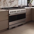 ZLINE 48-Inch 6.7 Cu. Ft. Marino Double Oven Gas Range with 8 Burner Cooktop in Satin Stainless Steel (MGRS-48)