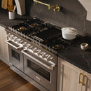 ZLINE 48-Inch 6.7 Cu. Ft. Classic Dual Fuel Range with 8 Burner DuoPro™ Cooktop and Dual Ovens in Stainless Steel (PCDR48)