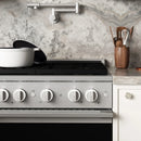 ZLINE 30-Inch 4.2 Cu. Ft. Marino Dual Fuel Range with 4 Burner Gas Cooktop and Electric Convection Oven in Satin Stainless Steel (MDRS-30)