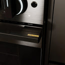 ZLINE 36-Inch 5.2 Cu. Ft. Marino Dual Fuel Range with 6 Burner Gas Cooktop and Electric Convection Oven in Black Stainless Steel (MDRB-36)