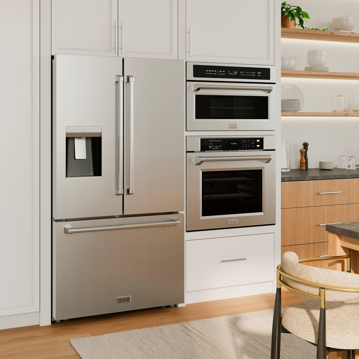ZLINE 30-Inch Built-in 1.6 cu ft. Convection Microwave Oven in Stainless Steel with Speed and Sensor Cooking (MWO-30)