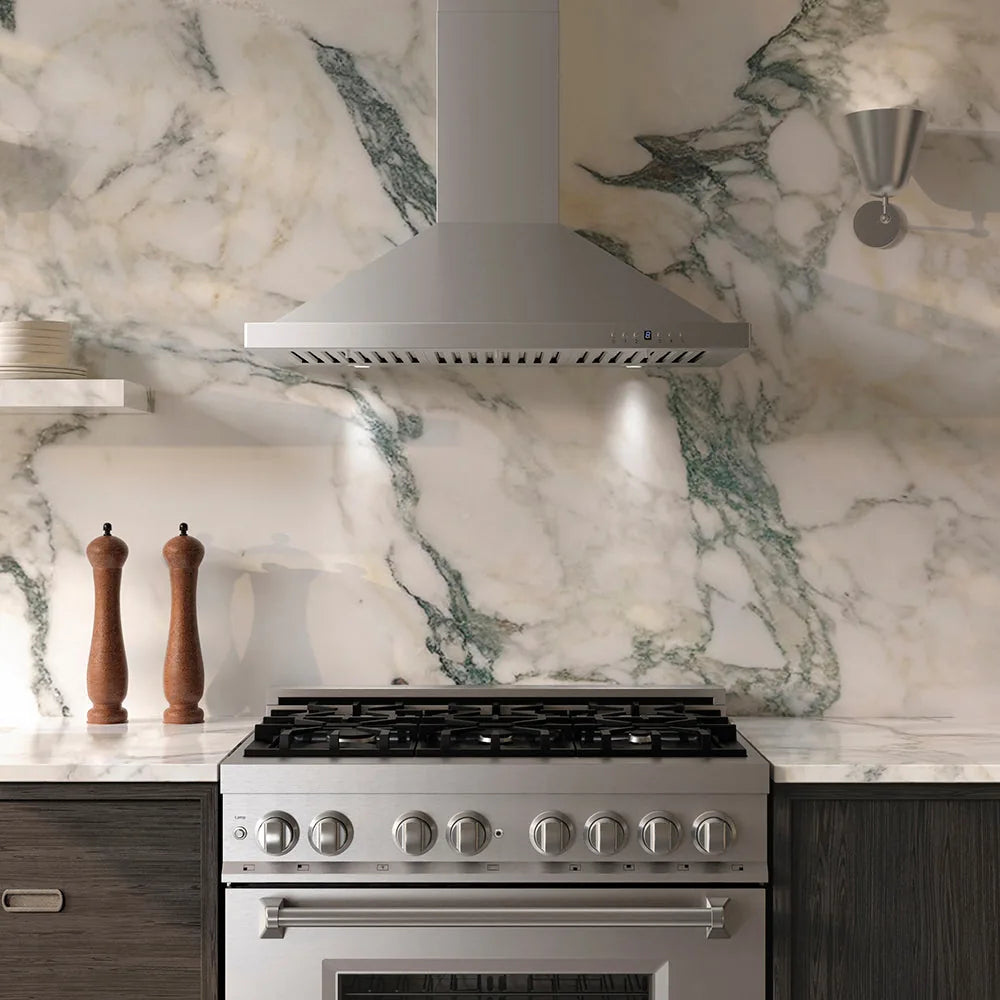 ZLINE 36-Inch Convertible Vent Wall Mount Range Hood in Stainless Steel (KB-36)