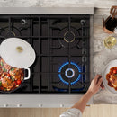 ZLINE 30-Inch 4.2 Cu. Ft. Marino Dual Fuel Range with Gas Cooktop and Electric Convection Oven in Stainless Steel with 4 Brass Burners (MDR-BR-30)