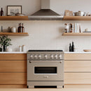 ZLINE 36-Inch 5.2 Cu. Ft. Classic Dual Fuel Range with 6 Burner DuoPro™ Cooktop and Convection Oven in Stainless Steel (PCDR36)