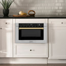 ZLINE 5-Piece Appliance Package - 30-Inch Gas Range, Hood, Refrigerator, Dishwasher, and Microwave Drawer in Stainless Steel with Gold Accents