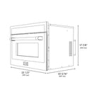 ZLINE 24-Inch Built-in Convection Microwave Oven in Satin Stainless Steel with Speed and Sensor Cooking (MWO-24-SS)