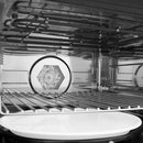 ZLINE Autograph Edition 24-Inch 1.6 cu ft. Built-in Convection Microwave Oven in Black Stainless Steel with Gold Accents (MWOZ-24-BS-G)