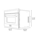 ZLINE Autograph 24-Inch Microwave Oven in Black Stainless Steel and Polished Gold Helix Handle (MWOZ-24-BS-KG)