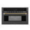 ZLINE Autograph 30-Inch Microwave Oven in Black Stainless Steel and Champagne Bronze Helix Handle (MWOZ-30-BS-KCB)