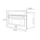 ZLINE Autograph 30-Inch Microwave Oven in Stainless Steel and Champagne Bronze Helix Handle (MWOZ-30-KCB)